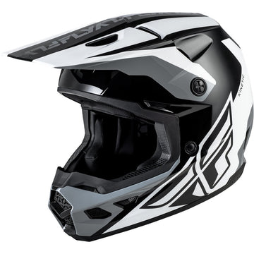 Kinetic Crest Helmet Black/White/Grey 2x