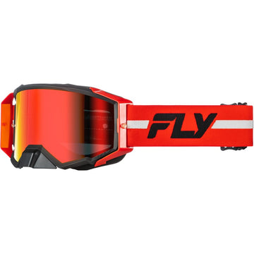 Zone Pro Goggle Red/Black/Grey W/ Red Mirror/Smoke Lens