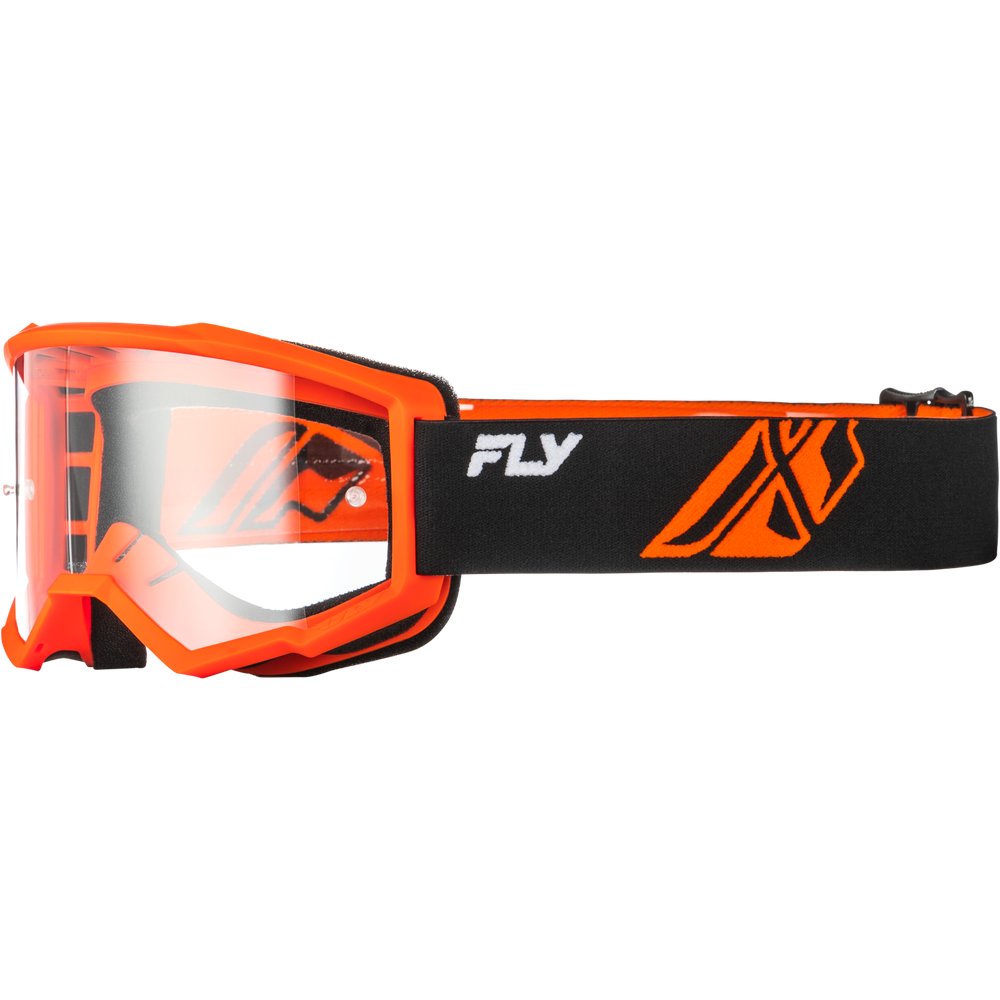 Youth Focus Goggle Blk/Orange W/ Clear Lens
