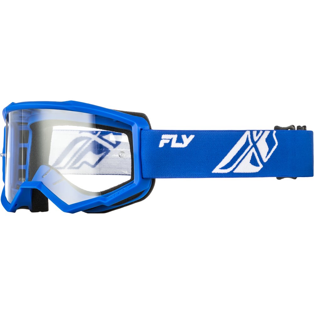Youth Focus Goggle Blue/White W/ Clear Lens