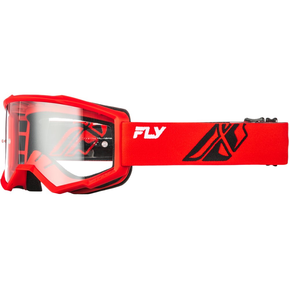 Youth Focus Goggle Red/Black W/ Clear Lens