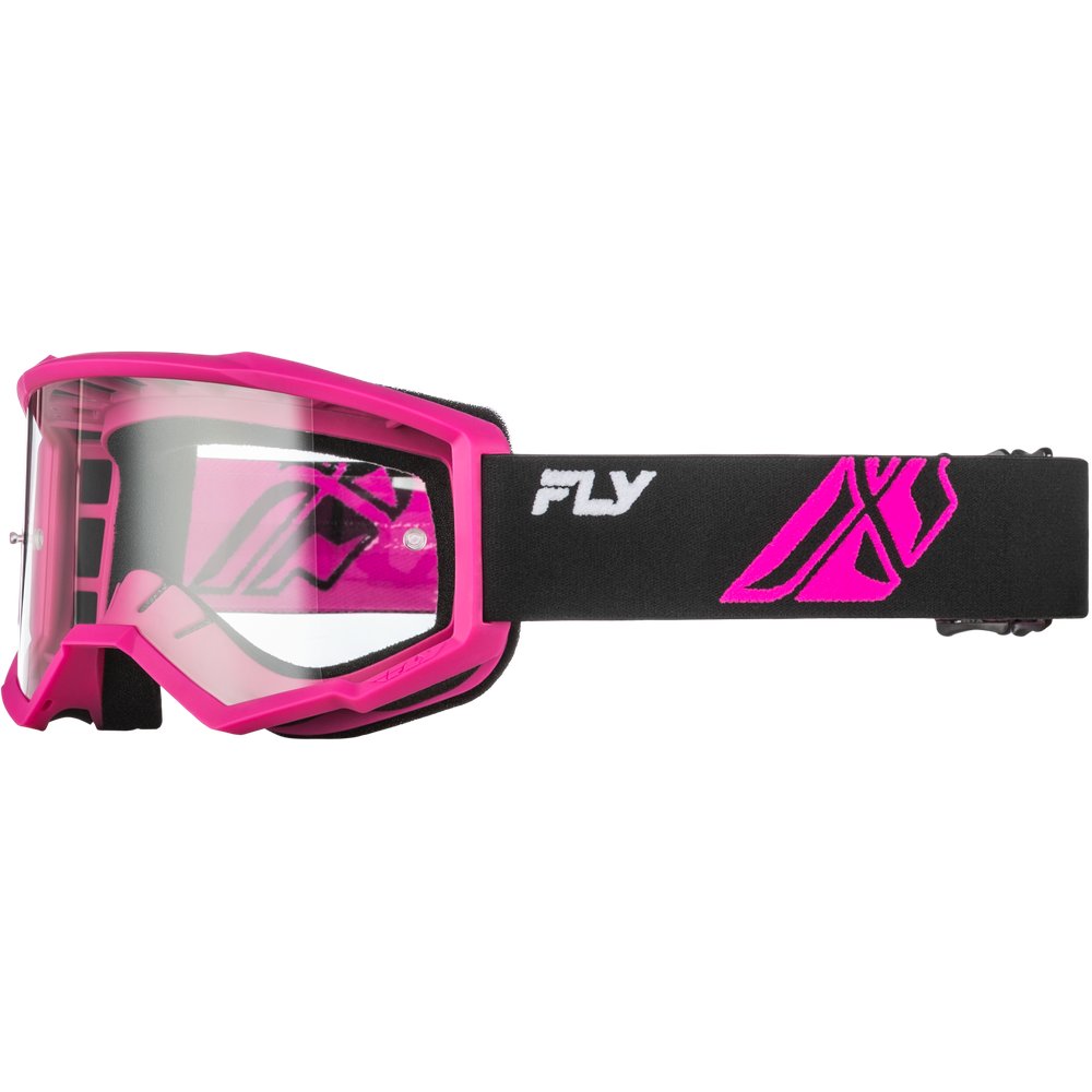 Focus Goggle Black/Pink W/ Clear Lens