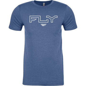 Fly Edge Tee Cool Blue Heather Sm