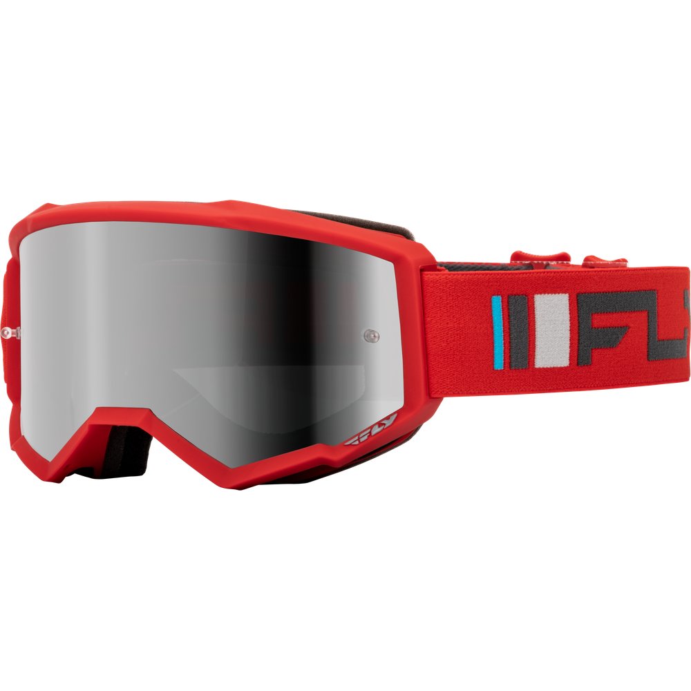 Zone Goggle Red/Charcoal W/ Silver Mirror/Smoke Lens