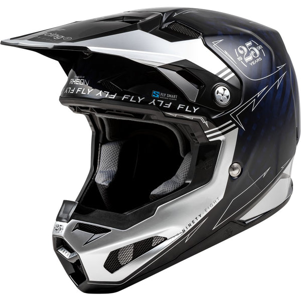 Youth Formula S Carbon Legacy Helmet Blue Carbon/Silver Yl