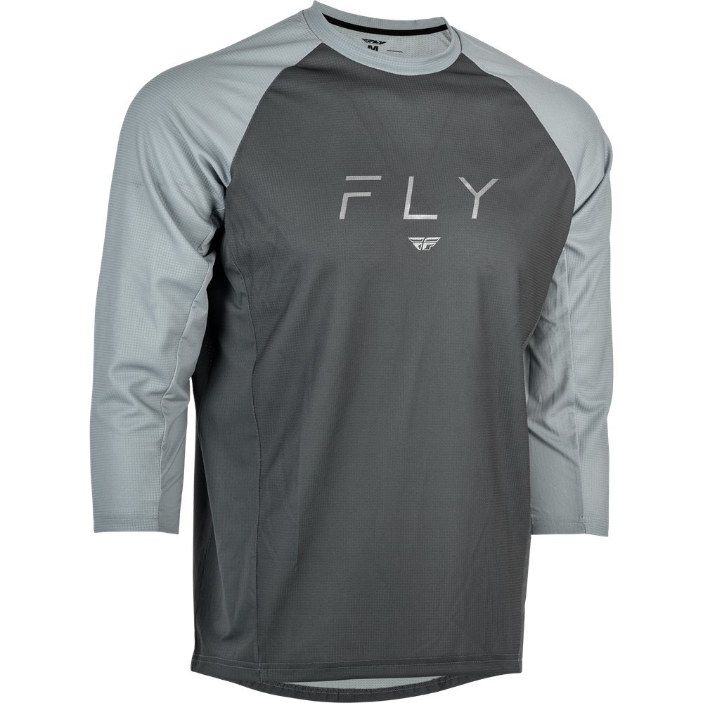 Ripa 3/4 Sleeve Jersey Grey/Light Grey 2x