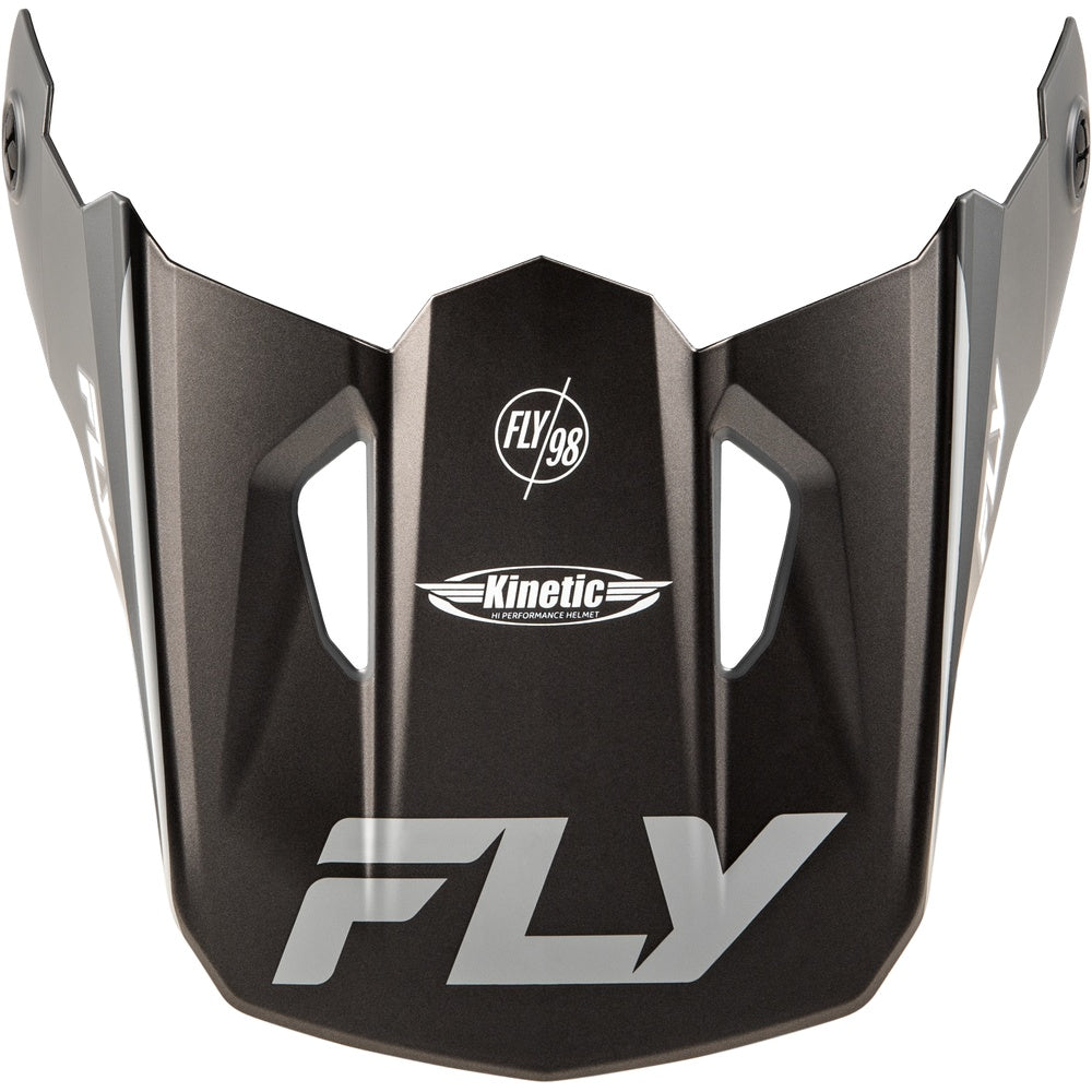 Kinetic Rally Helmet Visor Matte Grey/Black/White Md/Lg