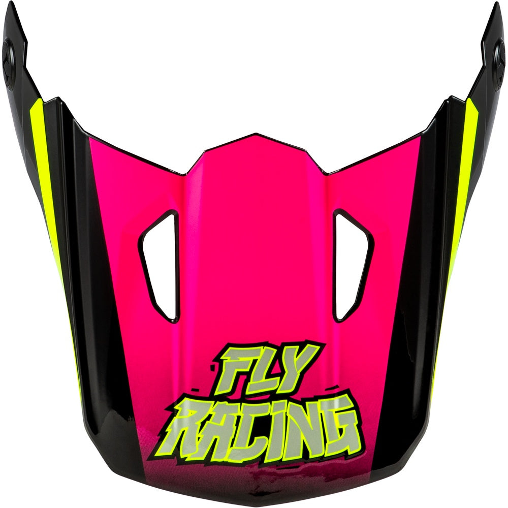 Youth Kinetic Scorched Helmet Visor Neon Pnk/Hivis/Blk Ys Yl