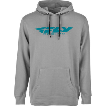 Fly Corporate Pullover Hoodie Grey/Blue Lg