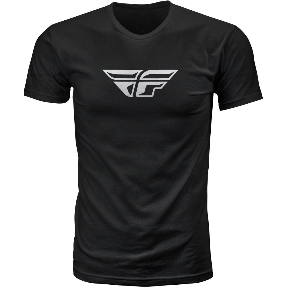 Fly F Wing Tee Black Lg