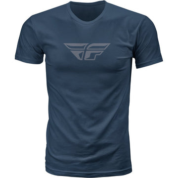 Fly F Wing Tee Midnight Navy/Grey Lg