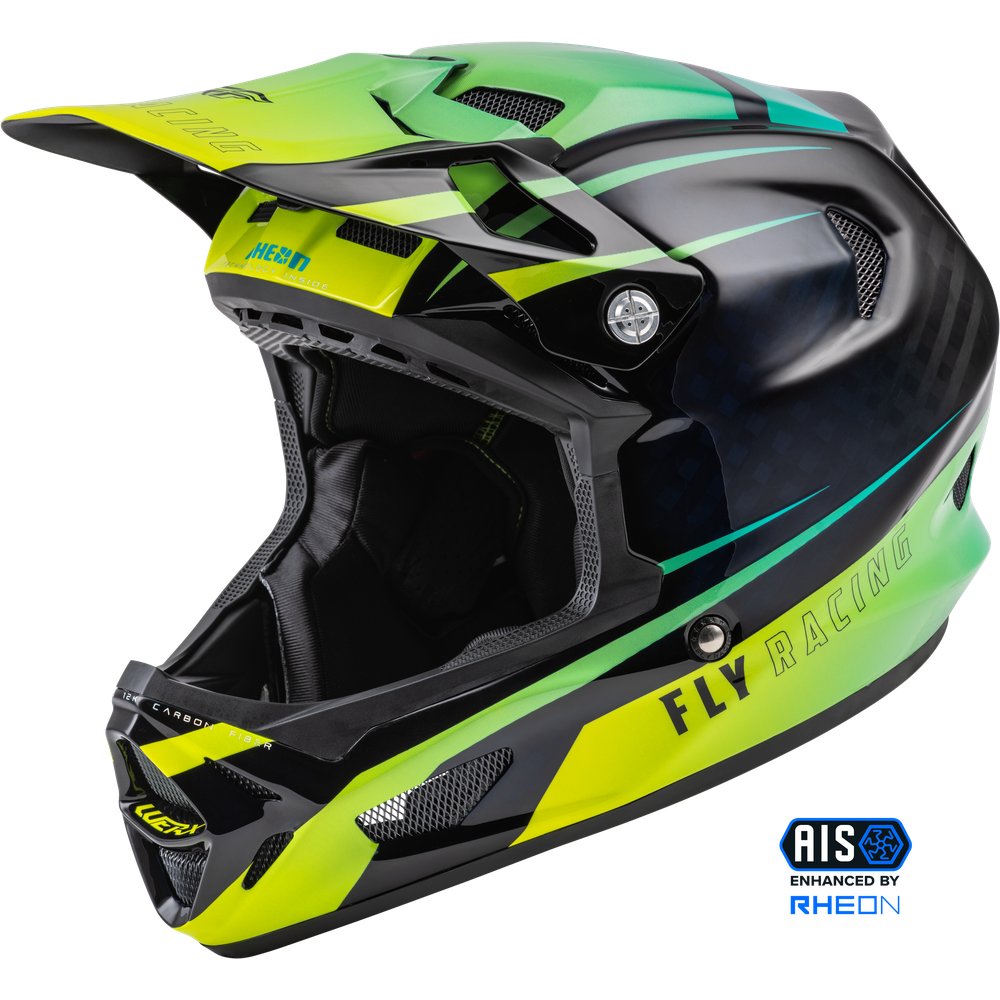 Werx R Helmet Hi Vis/Teal Carbon Xs