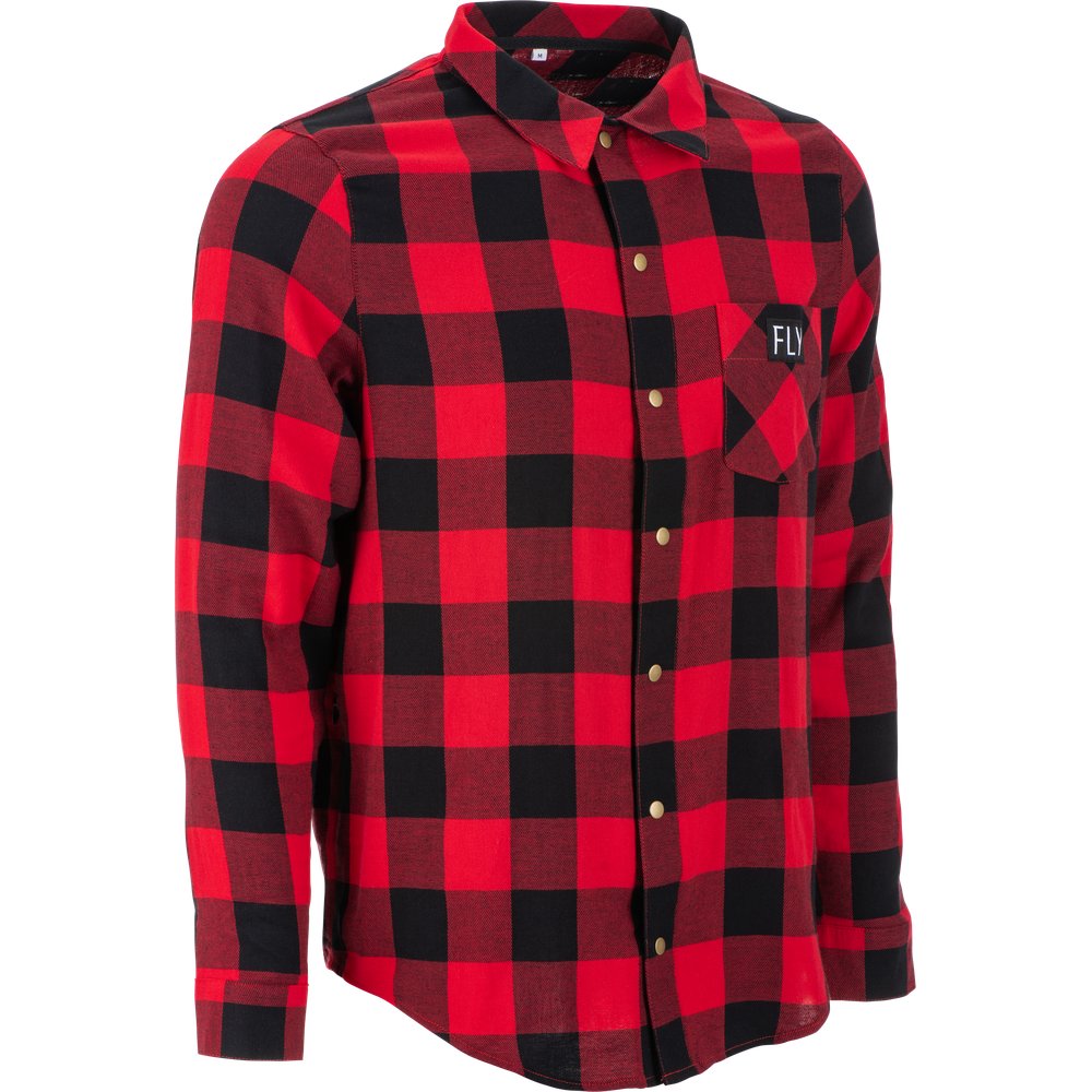 Fly Tek Flannel Red/Black Lg