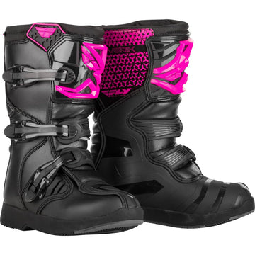 Youth Maverik Boots Pink/Black Sz 03