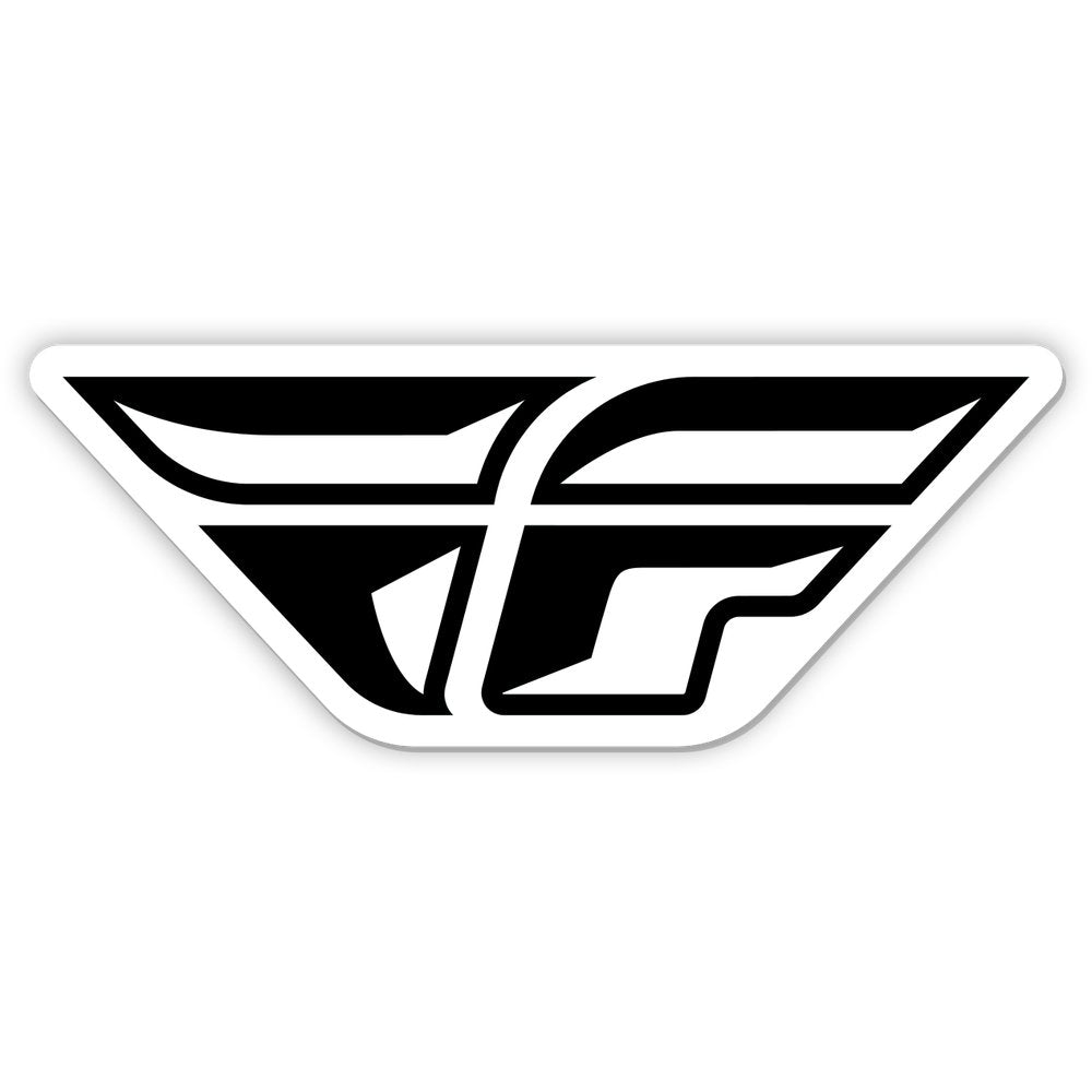 Sticker F Wing 4" 10pk Die Cut Laminated