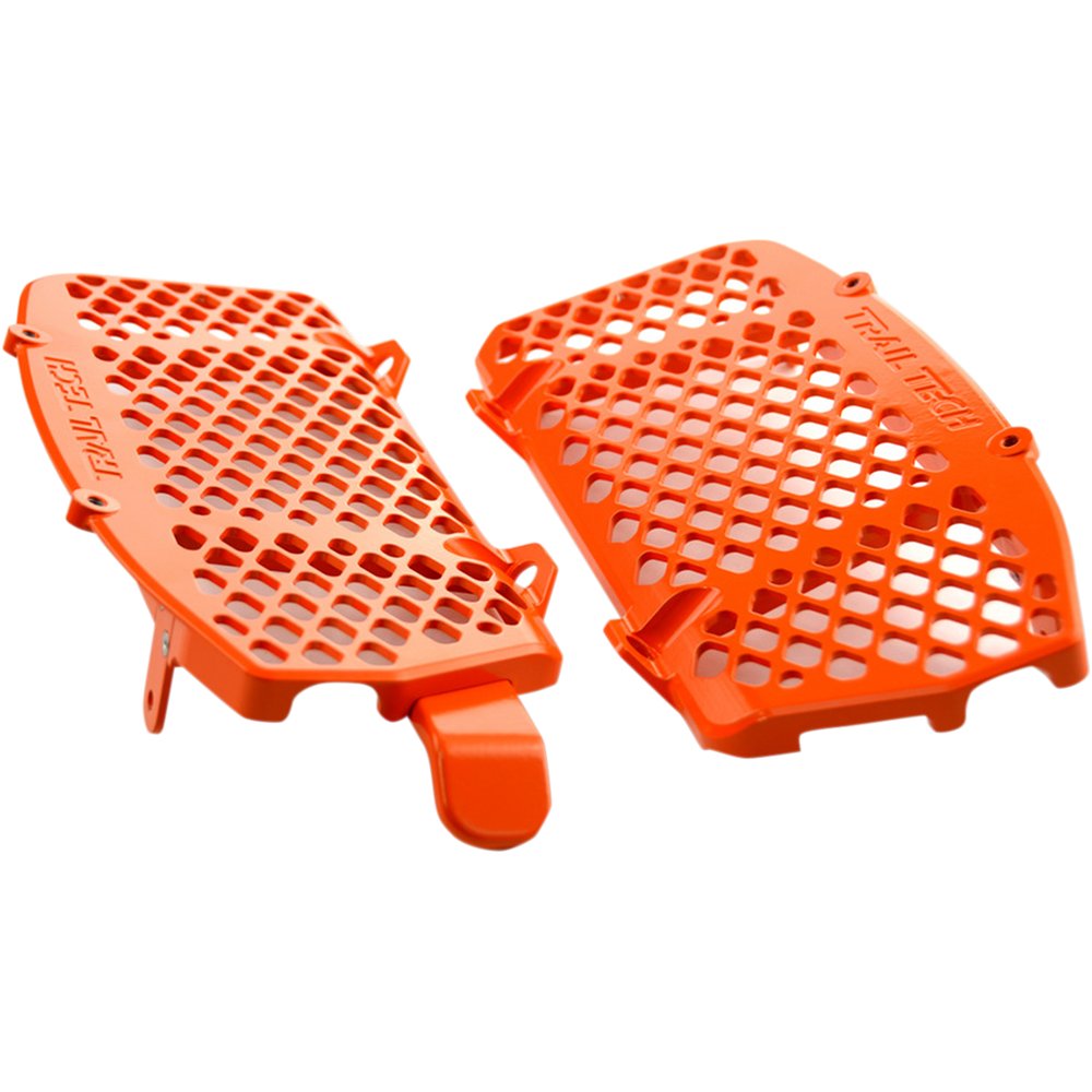 Trail Tech Radiator Guard Set - Orange - Gas Gas/Husqvarna/KTM 0151-RB03
