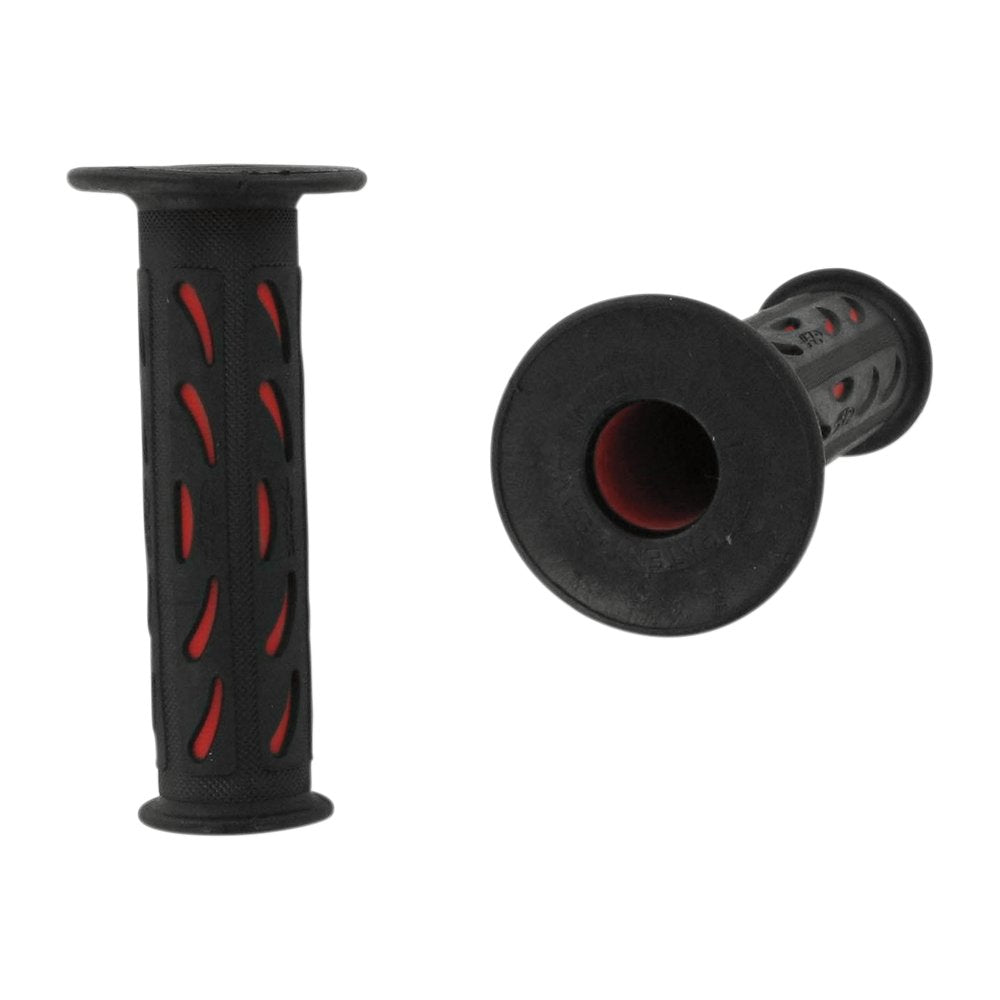 Pro Grip 724 Dual Density Sportbike Grips - Open Ends - Black/Red PA0724OERO02