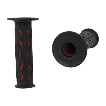 Pro Grip 724 Dual Density Sportbike Grips - Open Ends - Black/Red PA0724OERO02