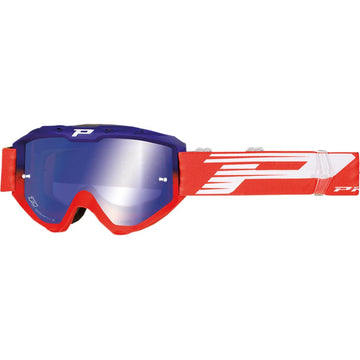 Pro Grip 3450 FL Goggle - Riot - Blue/Red - Blue Mirror Lens PZ3450BLROFL