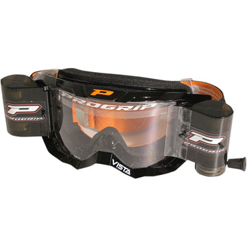 Pro Grip 3303 Goggle - Vista - Roll-Off - Black - Clear Lens 3303RONE