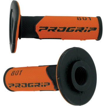 Pro Grip 801 Hybrid Duo-Density Cross Grips - Black/Orange PA080100NEAC