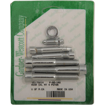 Gardner-Westcott Mounting Bolt Kit - Brake Caliper - Socket-Head - Rear P-80-148