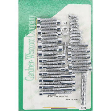 Gardner-Westcott Bolt Kit - Side Cover - Socket-Head - Chrome P-10-17-01