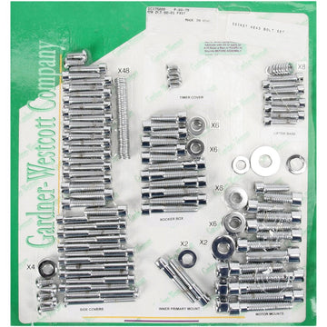 Gardner-Westcott Bolt Kit - Motor Set - Socket-Head - Softail P-88-79