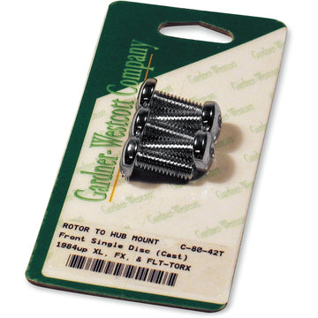 Gardner-Westcott Rotor Bolt Set - Cast - Chrome C-80-42T