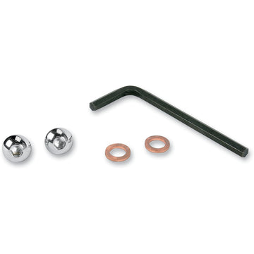 Gardner-Westcott Drain Plug - Fork - Button-Head - Chrome - 41 mm C-74-45B