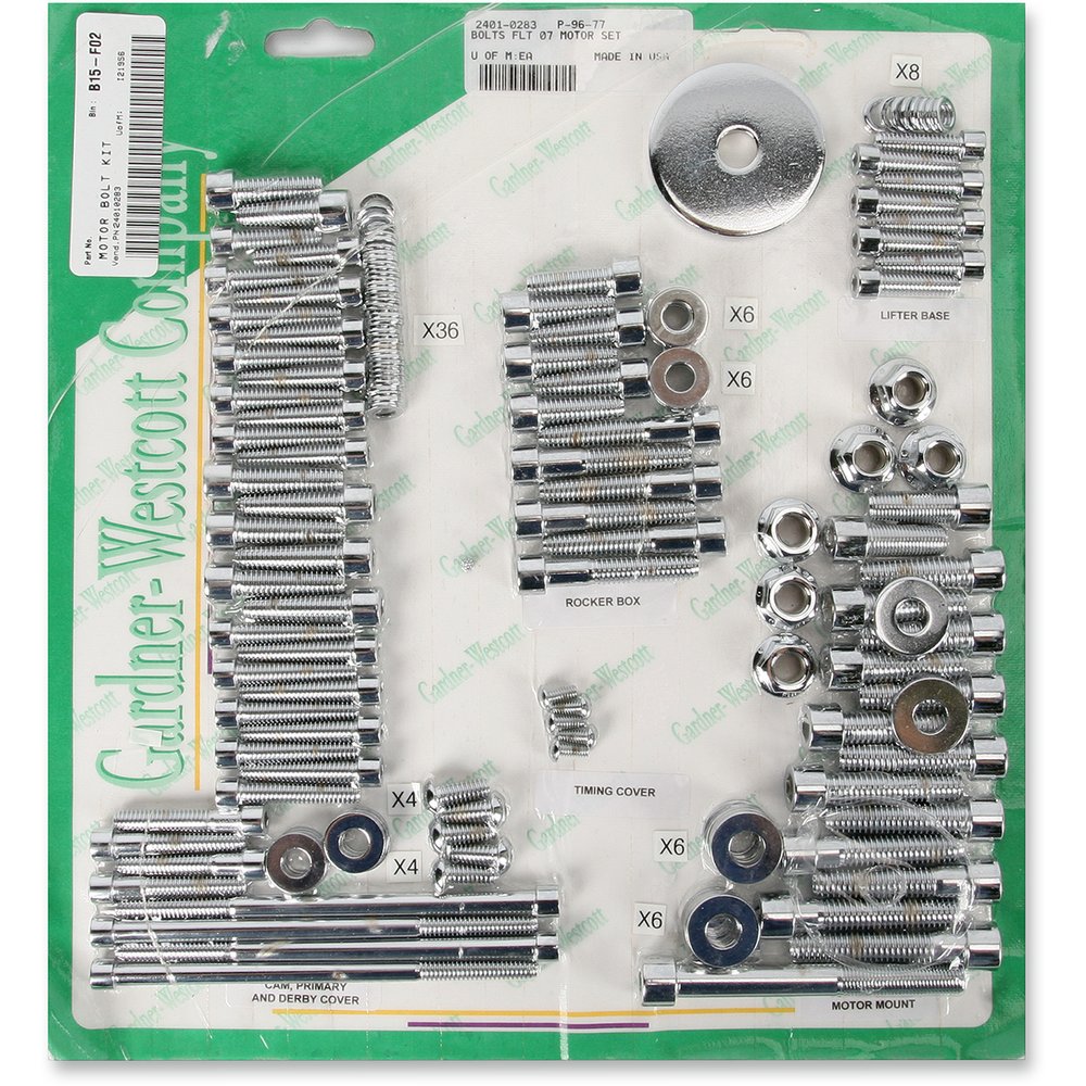 Gardner-Westcott Bolt Kit - Motor Set - Socket-Head - FLHT P-96-77