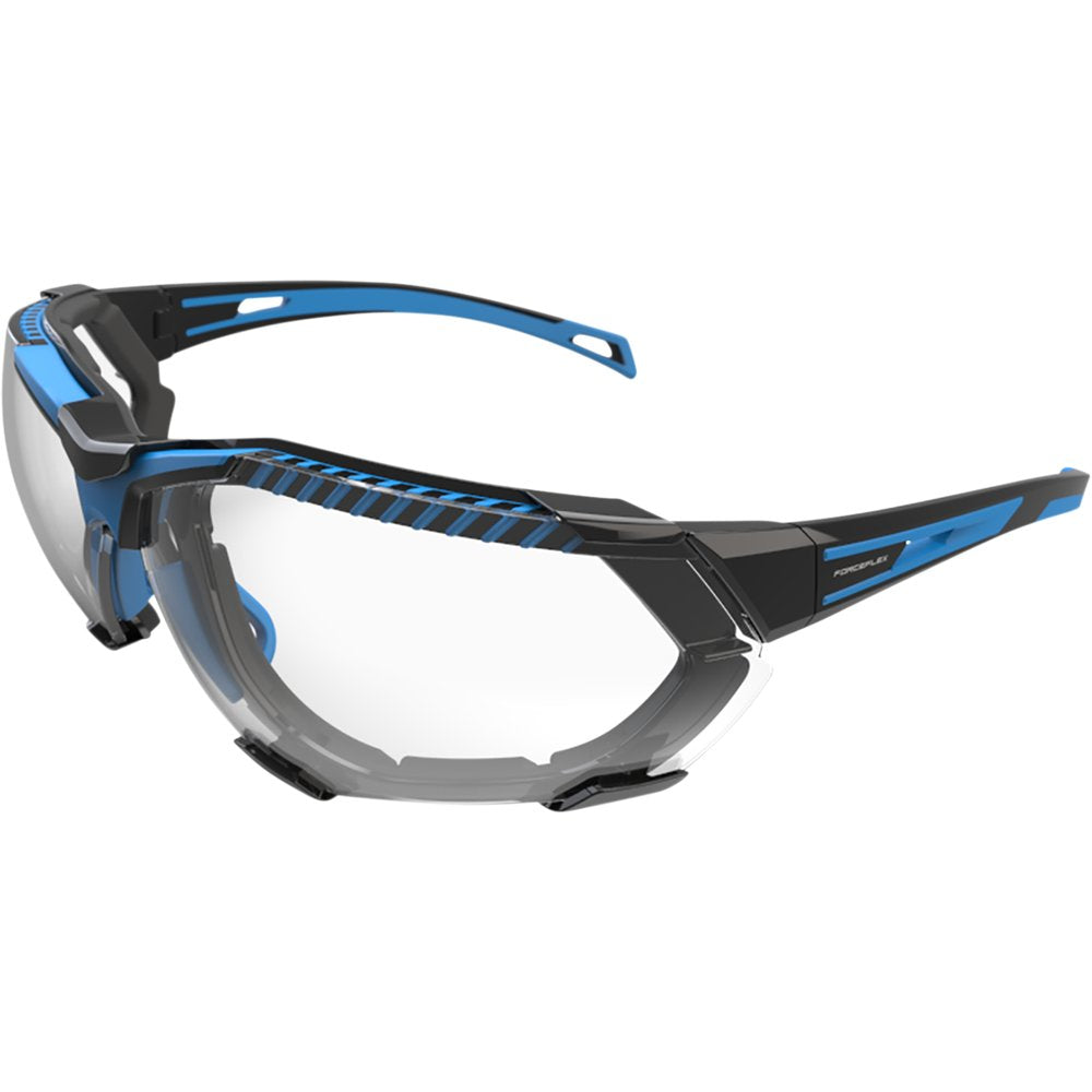 Forceflex FF4 Sunglasses - Foam - Black/Blue - Clear Lens FF4-01024-041