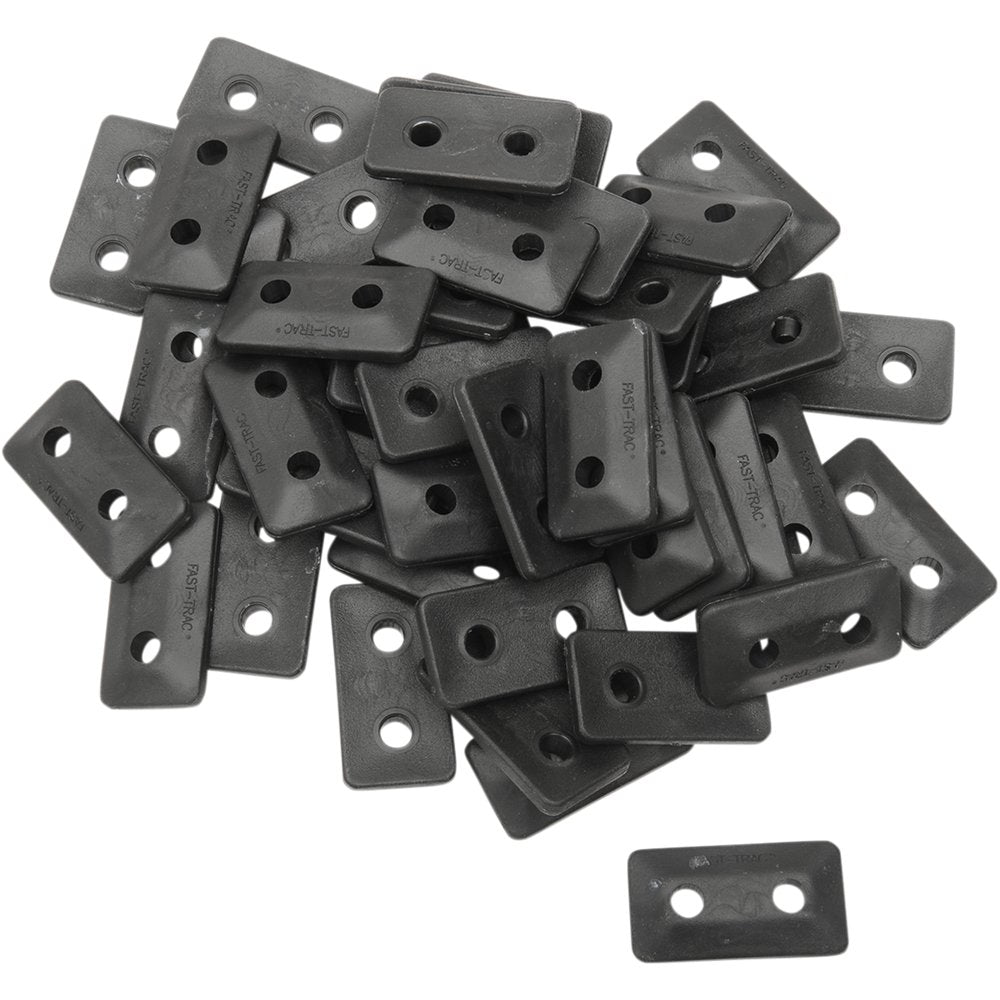 Fast-Trac Backer Plates - Black - Twin - 48 Pack 500X-48