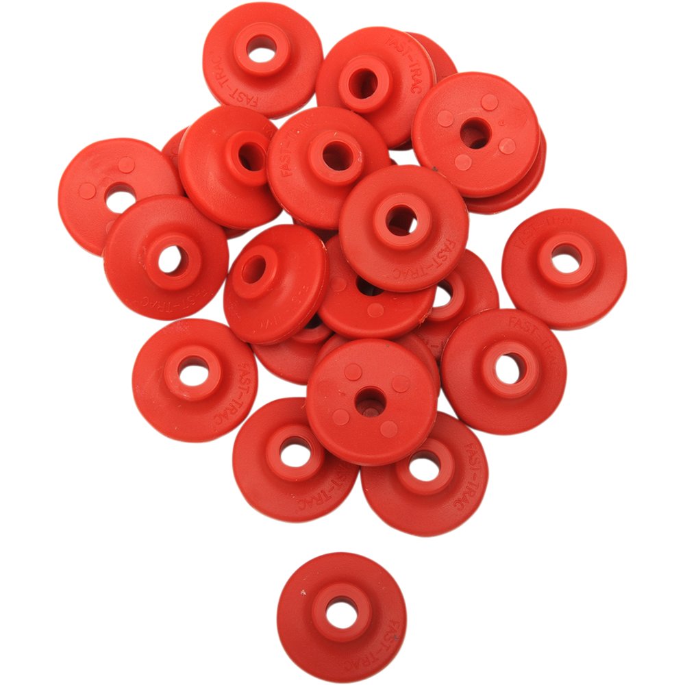 Fast-Trac Extra Large Backer Plates - Red - Round - 24 Pack 605RR-24