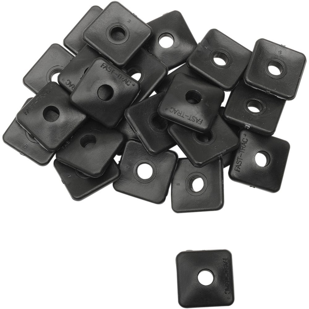 Fast-Trac Backer Plates - Black - Square - 96 Pack 200SX-96