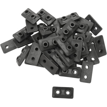 Fast-Trac Extra Large Backer Plates - Black - Twin - 48 Pack 510-48