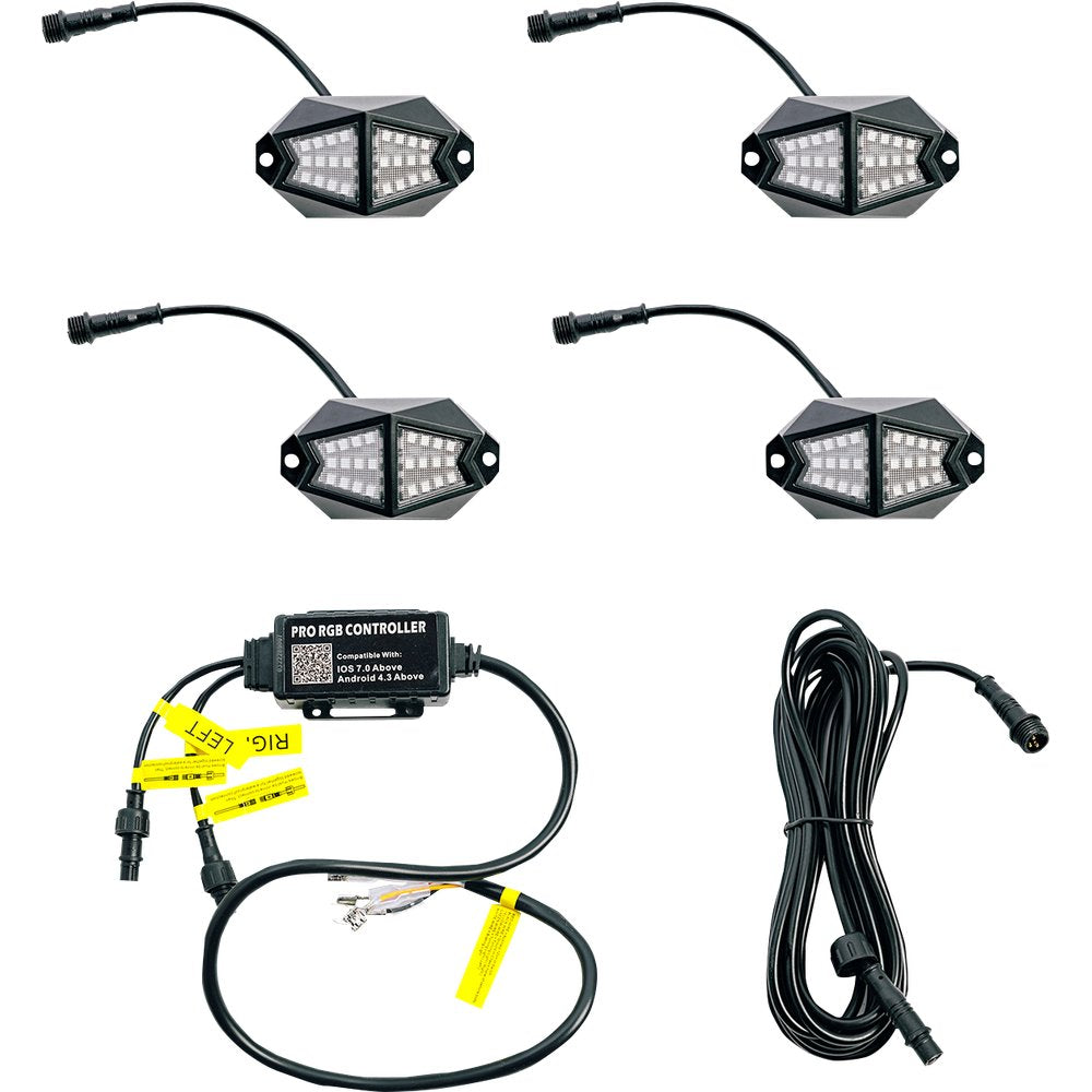 Whipitlightrods 4 Pod Rock Light 25-400