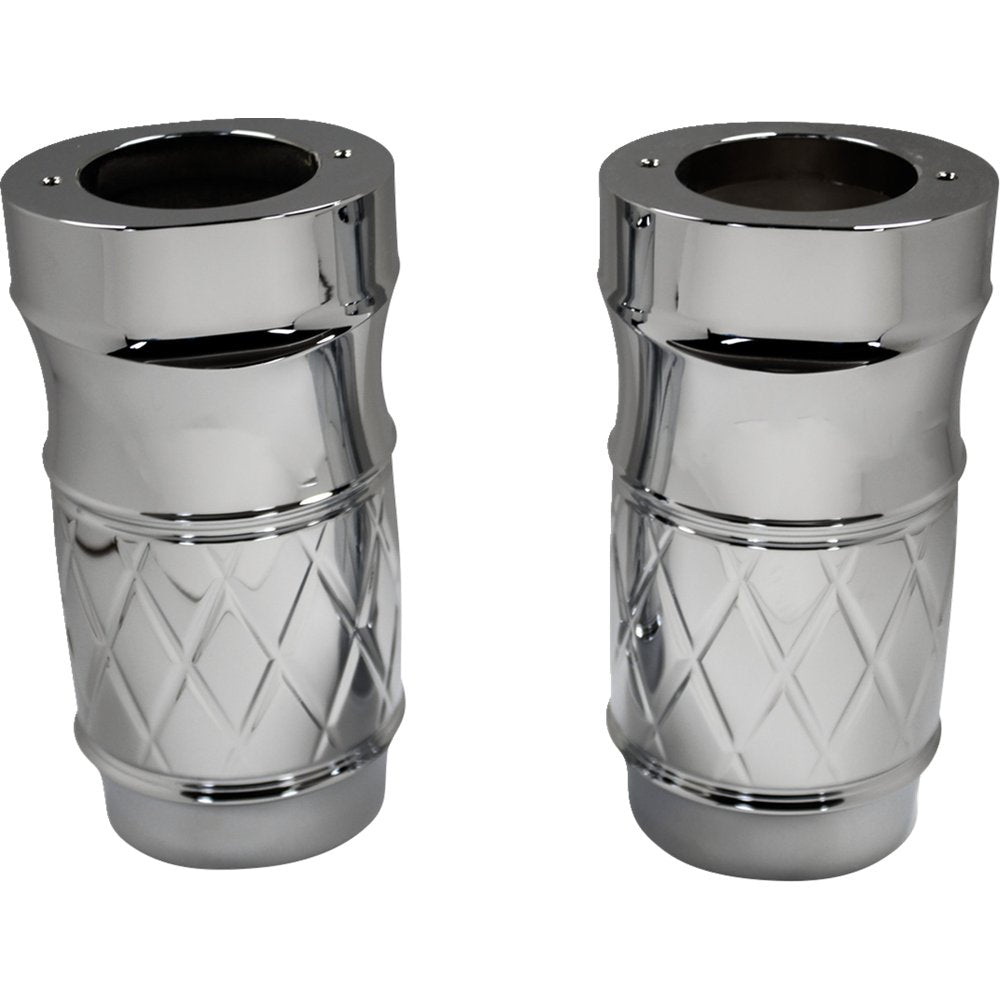 Eddie Trotta Designs Fork Slider Covers - Chrome - Platinum-Cut TC-WT963