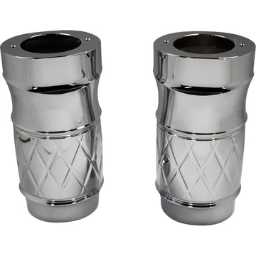 Eddie Trotta Designs Fork Slider Covers - Chrome - Platinum-Cut TC-WT963