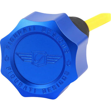 Figurati Designs Performance Magnetic Oil Dipstick - Knurled - Blue - '07-'16 Touring/Trike FDP01-TCSM-B