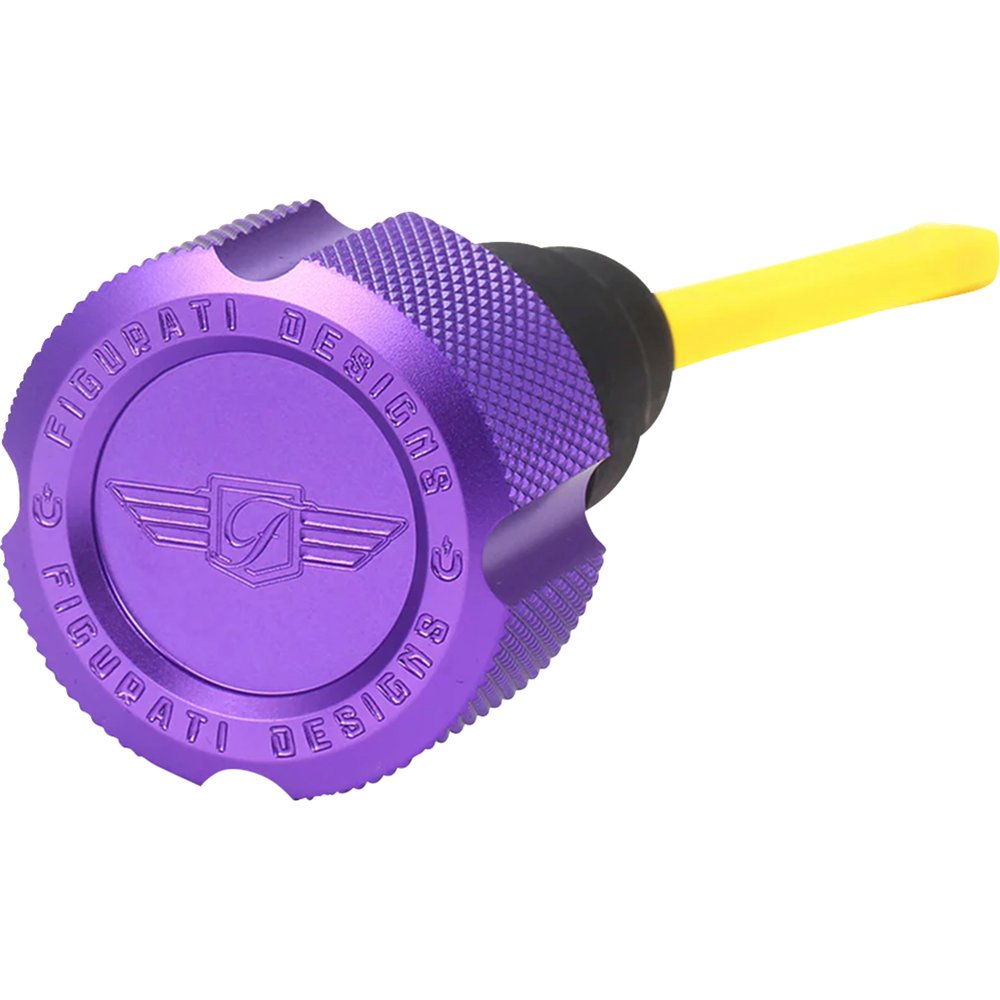 Figurati Designs Performance Magnetic Oil Dipstick - Knurled - Purple - '07-'16 Touring/Trike FDP01-TCKN-P
