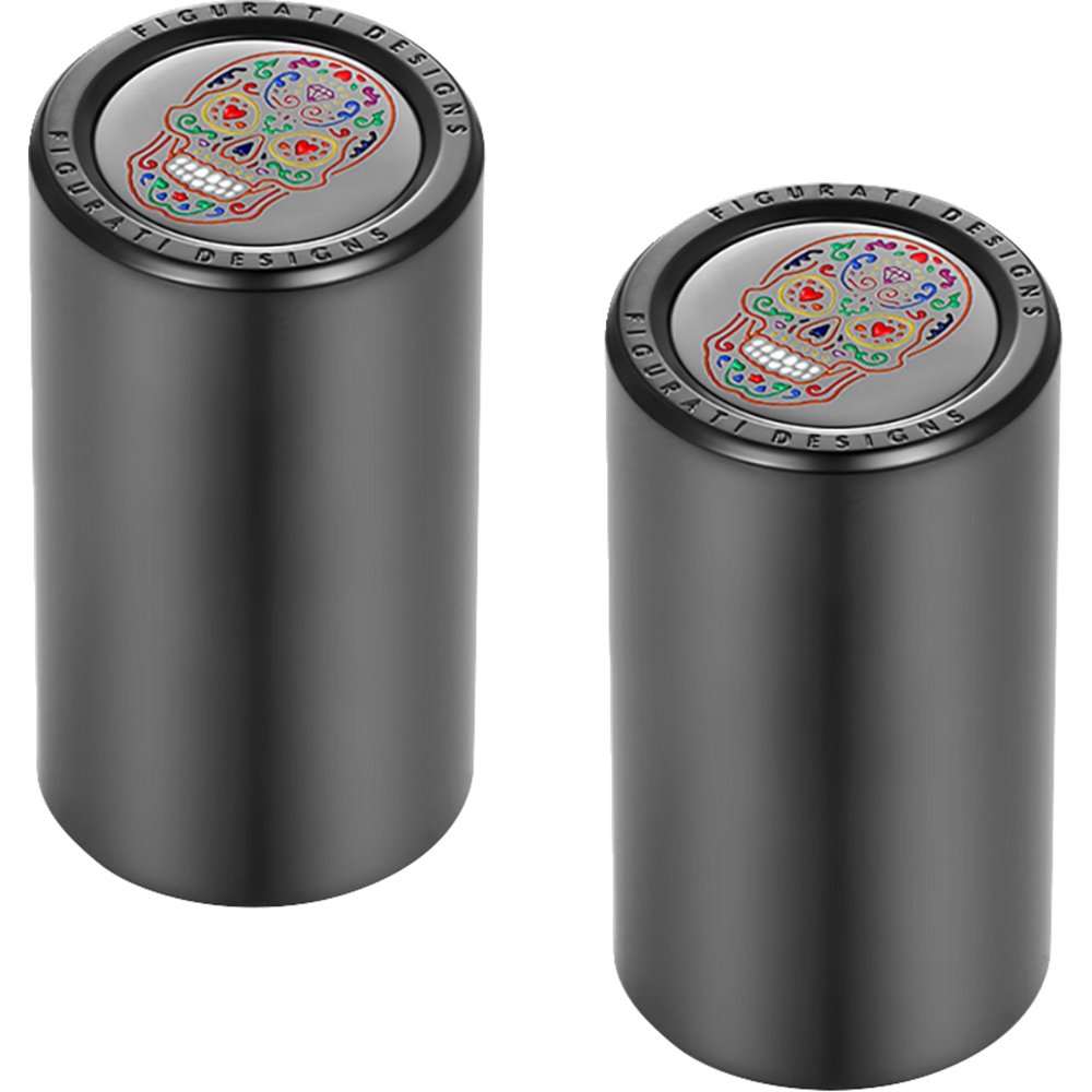 Figurati Designs Docking Cover - Long - Black - Sugar Skull FD30-DC-25-45-BLK