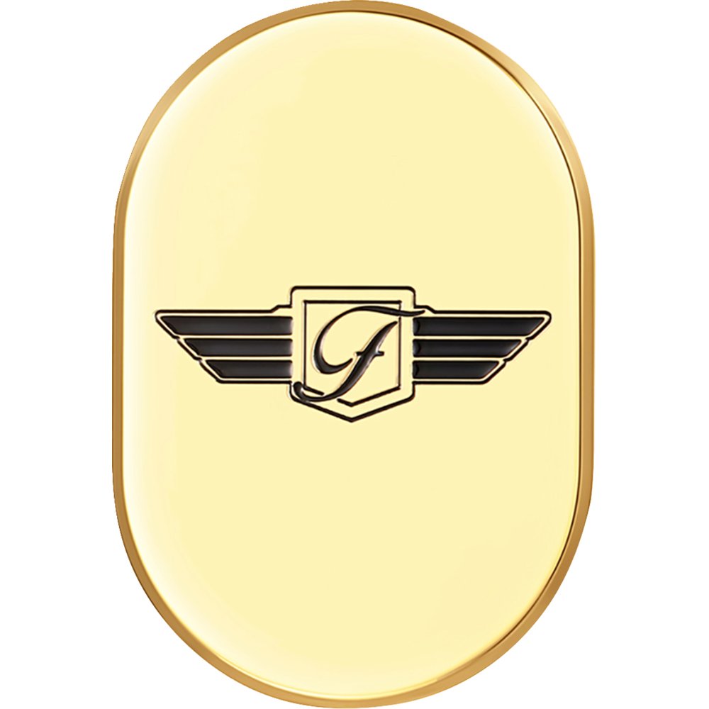 Figurati Designs Antenna Cover - Right Rear Fender - FD Logo - Gold FD-01-AC-GLD-RT