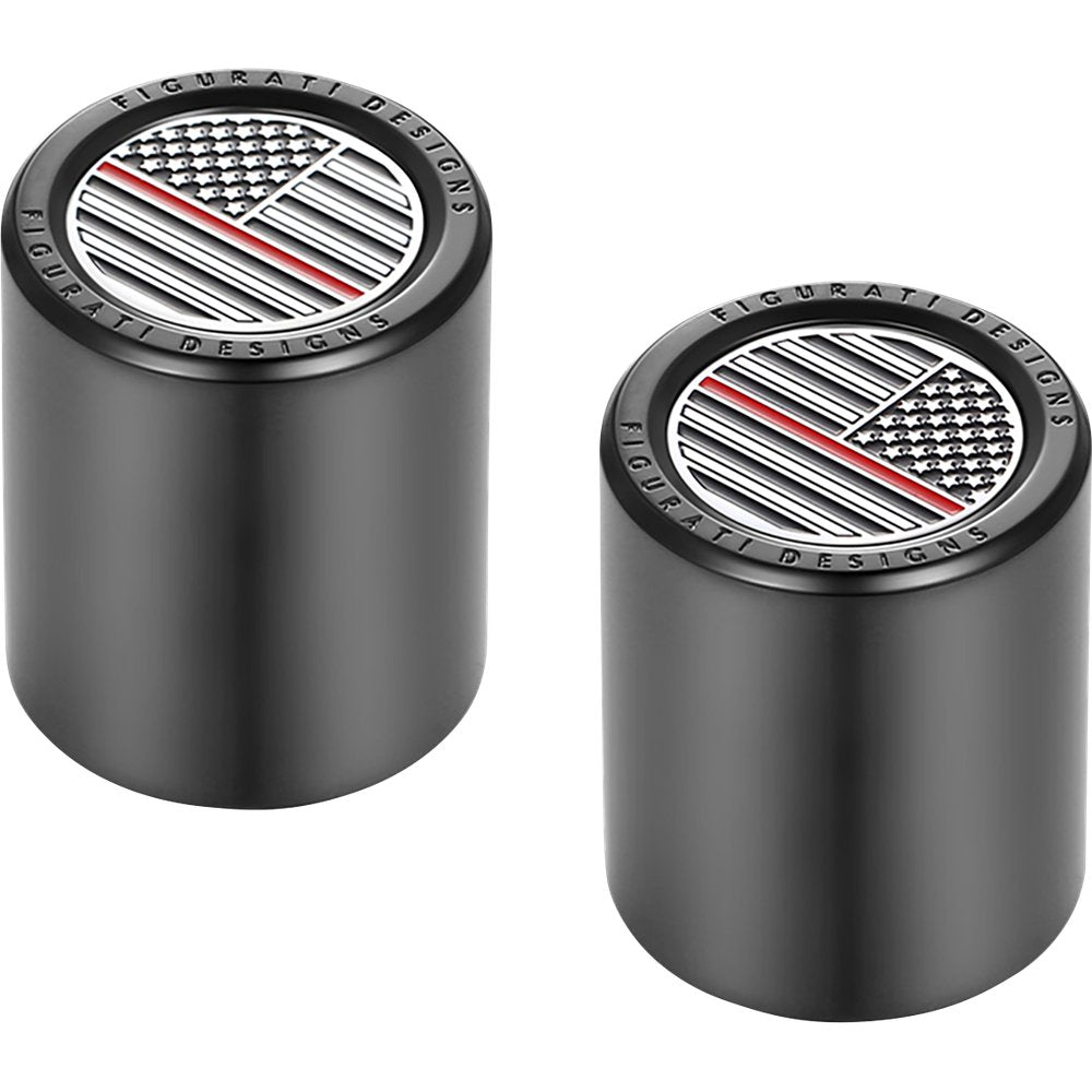 Figurati Designs Docking Covers - American Flag - Contrast Cut - Black FD75-DC-2730-BK