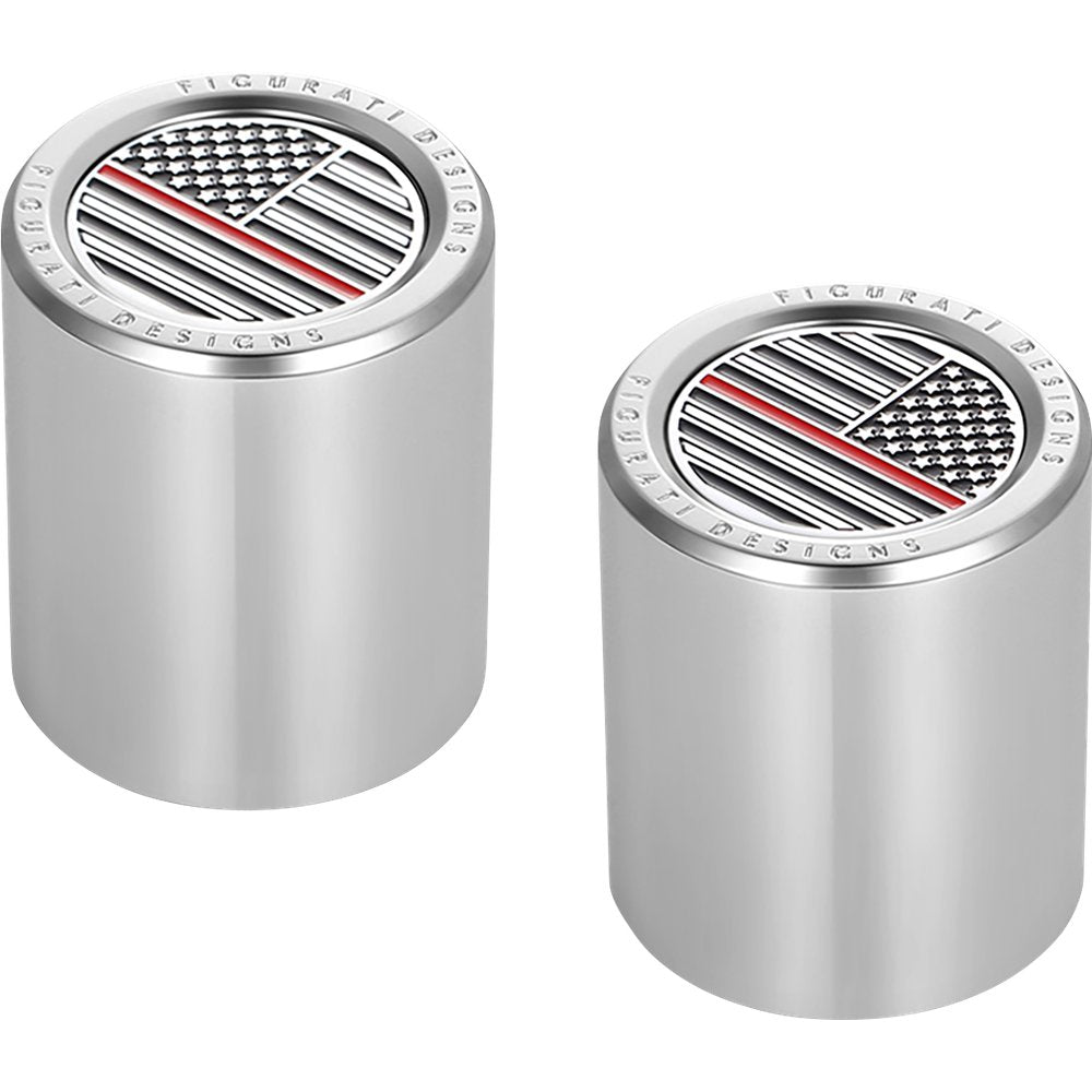 Figurati Designs Docking Covers - American Flag - Contrast Cut - Silver FD73-DC-2730-SS