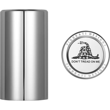 Figurati Designs Docking Covers - Don't Tread On Me - Long - Silver FD40-DC-2545-SS