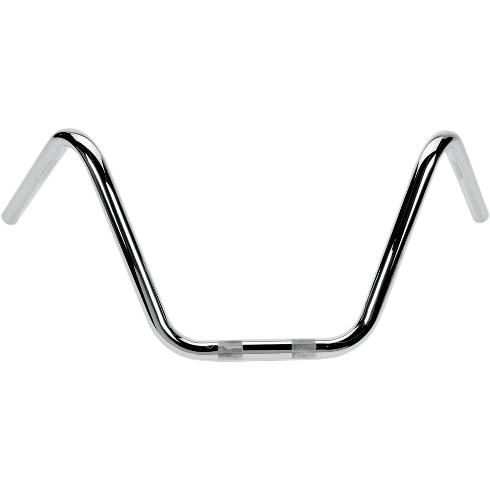 Flanders 1" Handlebar - FX Buckhorn - Knurled - Dimpled - Chrome 650-08635