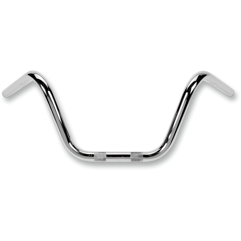 Flanders 1" Handlebar - FX Buckhorn - Knurled - Dimpled - Chrome 650-08625