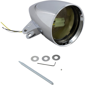 Headwinds 4 1/2" Headlight Housing - Chrome - Concours Rocket Smooth 1-4800CA