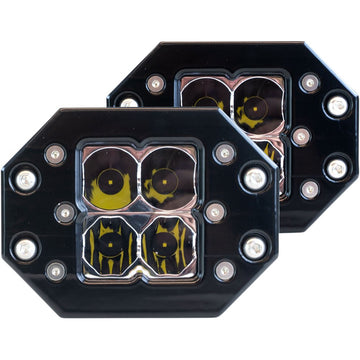 Heretic LED Quattro Light - Spot - Flush Mount Pair LB-6SFQT112